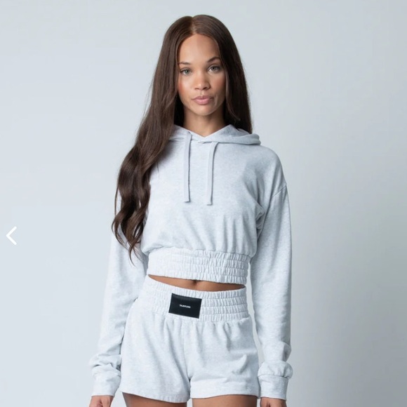 TALENTLESS - WOMENS BOXING HOODIE - NWOT - ASH HEATHER - XS - Picture 2 of 9